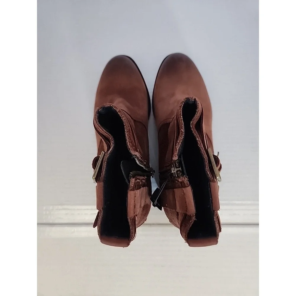 Sorel Lolla Bootie‎ Burro/Buffalo Brown  Women's 7 Zipper NL3080-282 Waterproof
